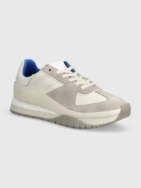 Маратонки Calvin Klein LOW TOP LACE UP MIX бежово