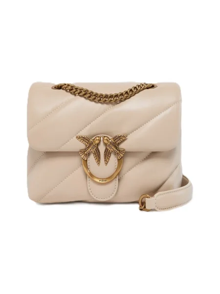 Crossbody kabelka Pinko béžová