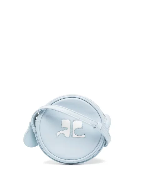 Body Courreges cu broderie albastru