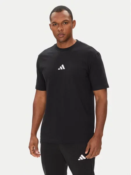 Koszulka Essentials Small Logo Single Jersey czarna