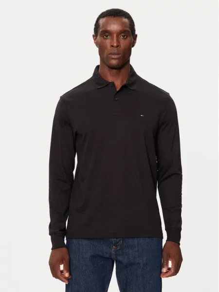 Tommy Hilfiger Polo majica Regular Fit črna