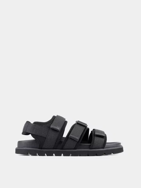 Сандалії Miguel Miratez текстиль чорний