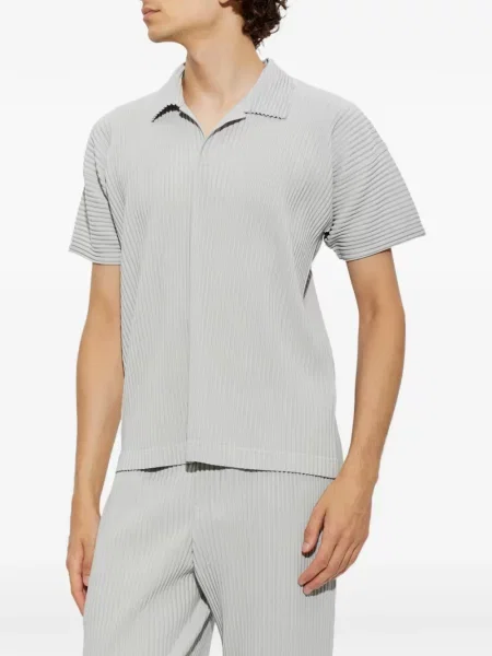 Polo Homme Plissé Issey Miyake γκρι