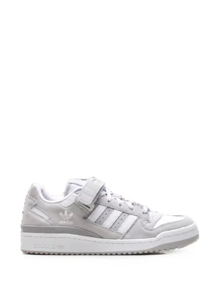 Sneakerși Adidas Forum alergare din piele de căprioară cu decolteu în V gri