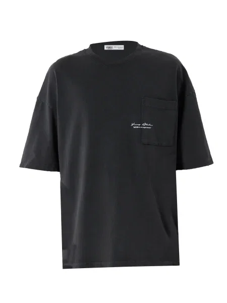 VAMOS CLO Tricou Evansville negru alb