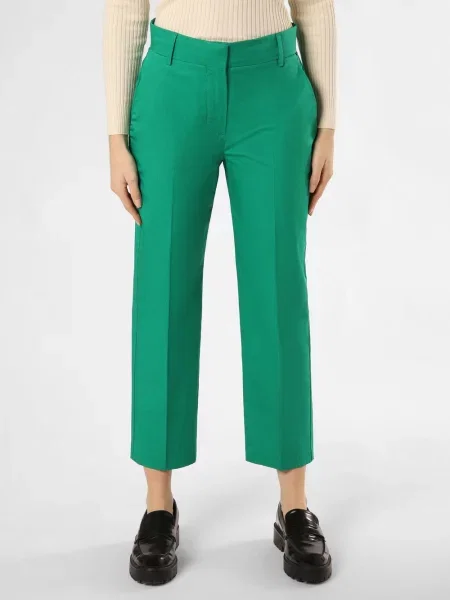 Tommy Hilfiger Spodnie Kobiety jednolity 34 zielony
