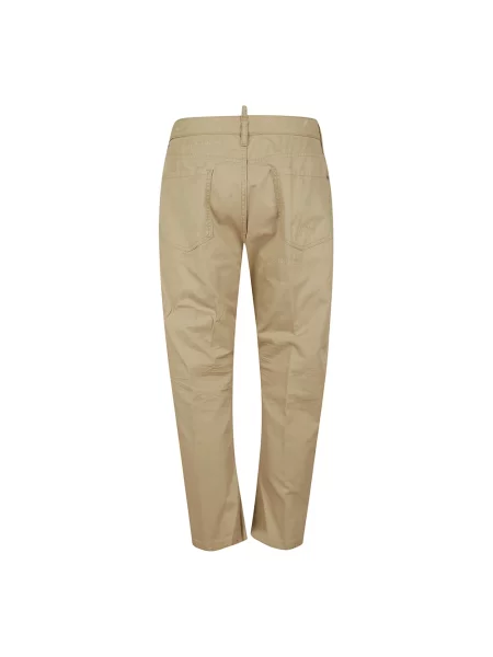 Spodnie Dsquared2 beżowe