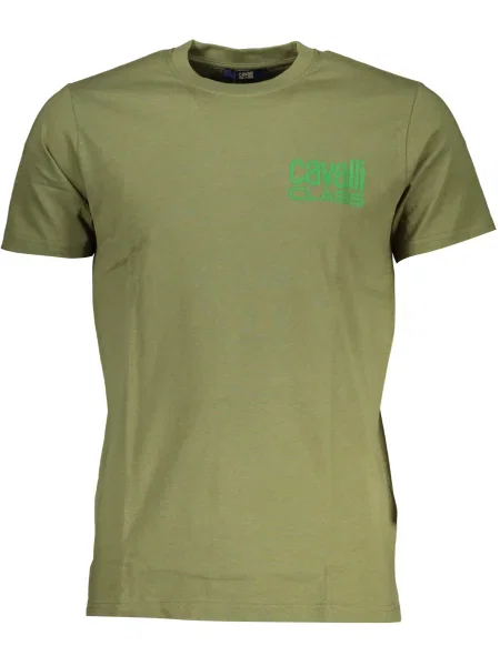Tricou Cavalli Class scurt verde
