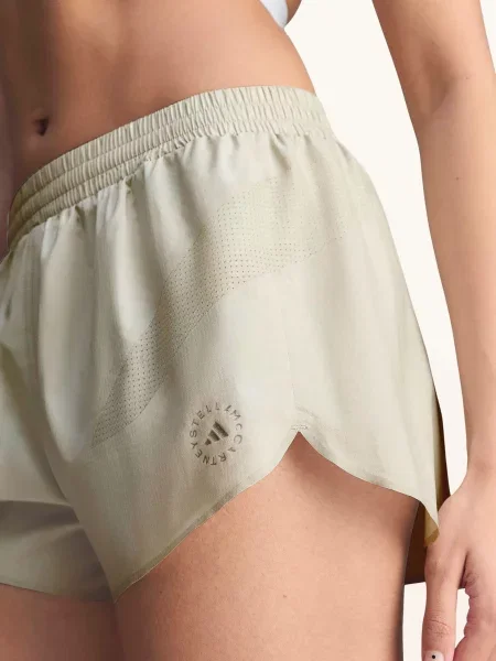 Adidas By Stella Mccartney Spodenki Do Biegania 2 W 1 Adidas By Stella Mccartney beige beżowe