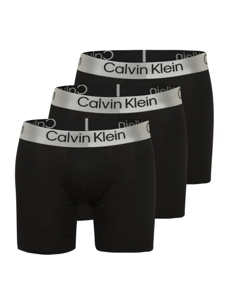 Calvin Klein Underwear Boxeri gri argintiu negru