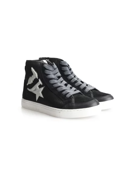 Sneakersy Trussardi skórzane czarne