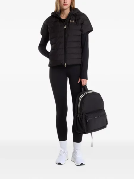 Geacă Ea7 Emporio Armani cu glugă negru