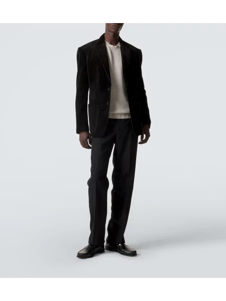 Pantaloni Thom Sweeney de lână negru