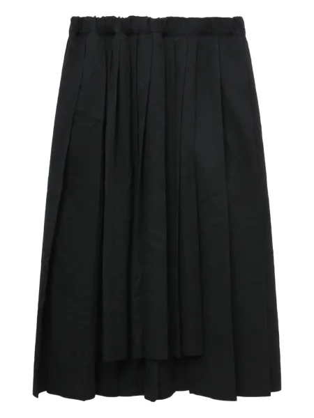 Spódnica plisowana Black Comme Des Garçons do kolan czarna