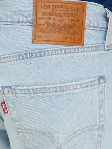 Карирани дънки straight leg Levi's® с шипове кафяво