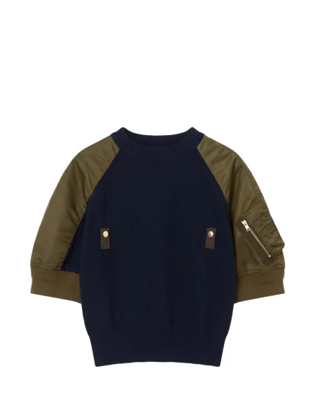 Pulover Sacai tricotate albastru