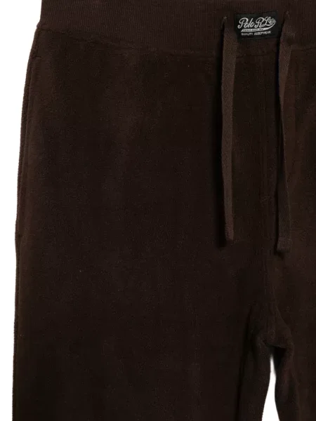 Fleece πιτζάμας Polo Ralph Lauren με κορδόνι καφέ