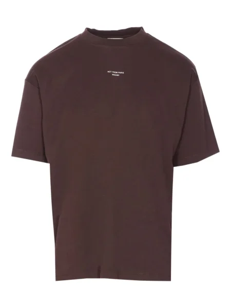 Tricou Drole De Monsieur cu decolteu în U maro