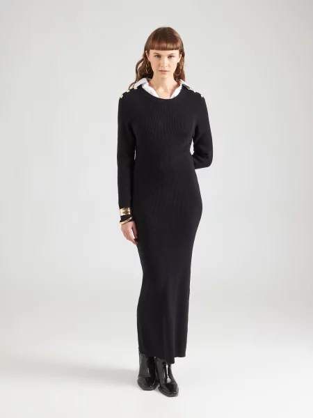 VILA Rochie tricotat negru