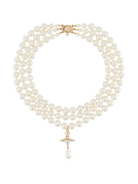Colier Vivienne Westwood alb