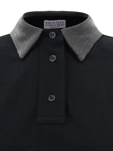 Tricou polo Brunello Cucinelli negru