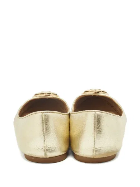 Balerini Tory Burch din piele auriu