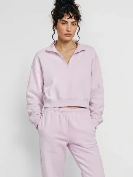 Nike Mikina S Límcem Troyer Studio světle růžová