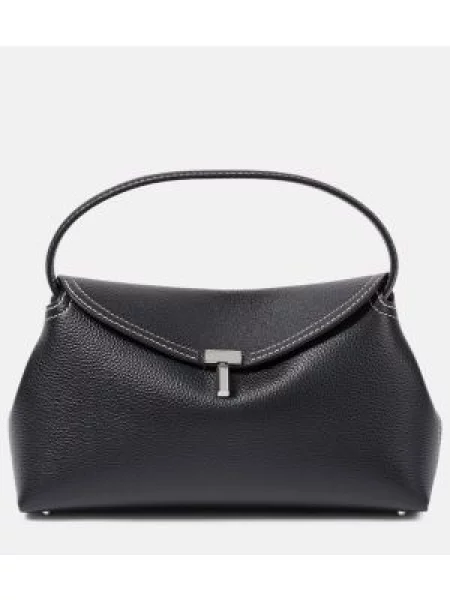 Geantă plic Toteme din piele negru