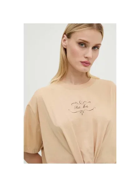 Koszulka Moschino beżowa