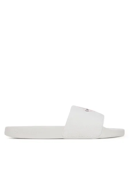 Чехли Calvin Klein Jeans SLIDE MONOGRAM WN LOGO CK бяло