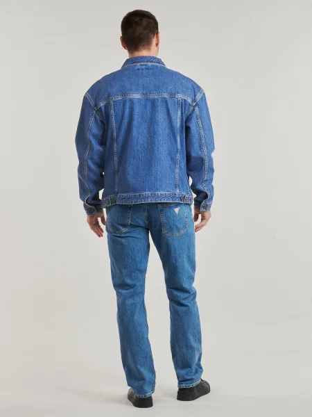 Guess Jeans geacă din denim albastru