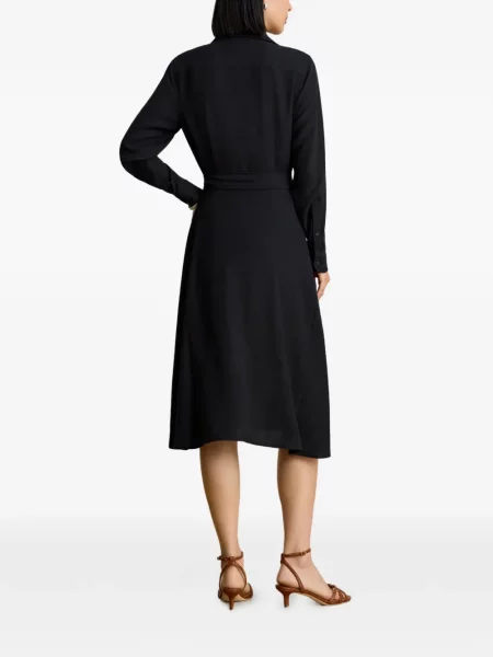 Cu centură rochie tip cămașă Lauren Ralph Lauren negru