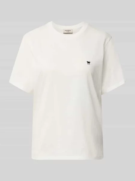T-shirt o kroju regular fit z czystej bawełny model VENACO' Weekend Max Mara biała