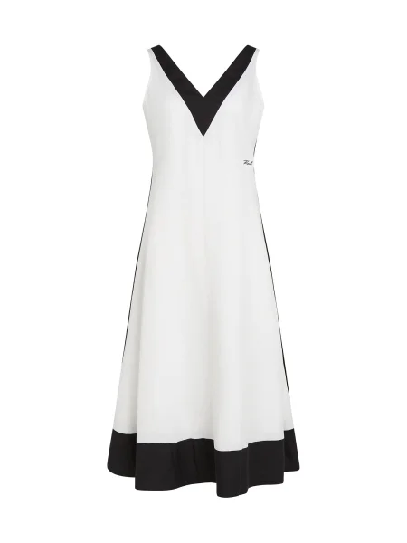 Karl Lagerfeld Obleka črna bela