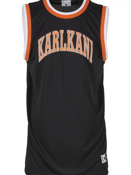Karl Kani Tricou funcțional Sport College portocaliu / negru alb