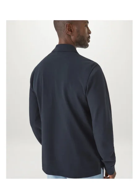 Polo majica Belstaff z dolgimi rokavi črna