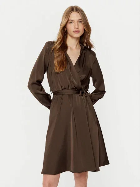 Rinascimento Sukienka koszulowa brązowy