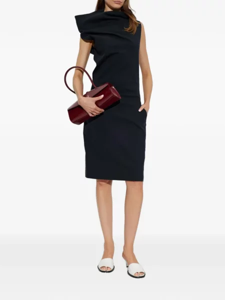 Rochie midi Issey Miyake fără mâneci albastru