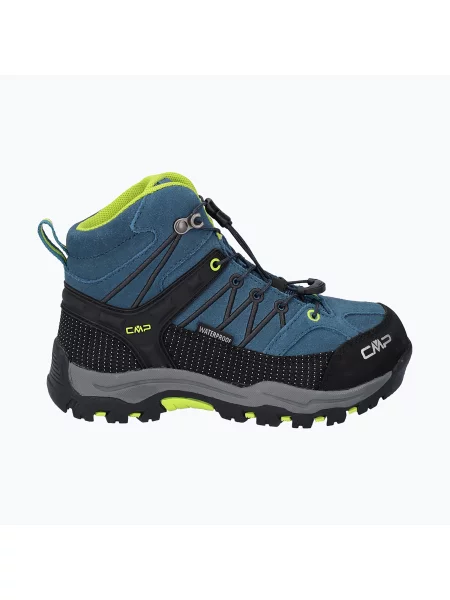 Buty trekkingowe dziecięce CMP Rigel Mid Wp deep lake/acido niebieskie