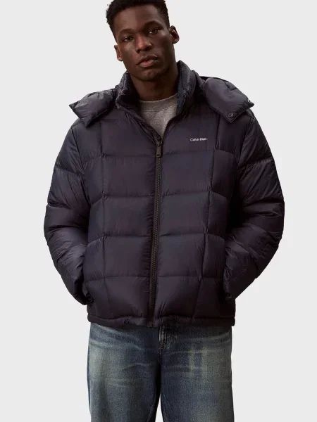 Стьобаний пуховик Calvin Klein синій