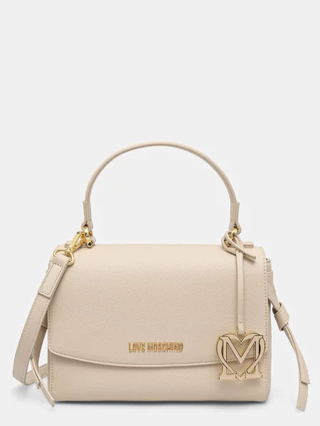 Love Moschino geantă pentru femei cu imitație de piele bej