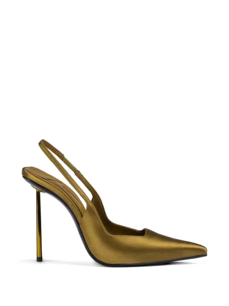 Pantofi cu toc Le Silla slingback verde