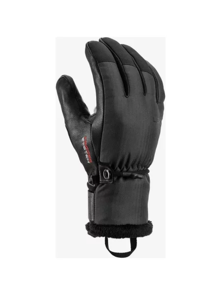 Rękawice Leki Lantana 3D GORE-TEX czarno-szare 65 czarne