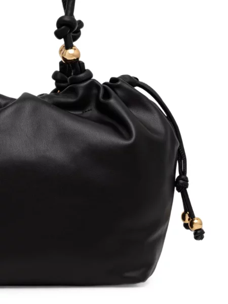 Шопинг чанта Love Moschino с връзки черно
