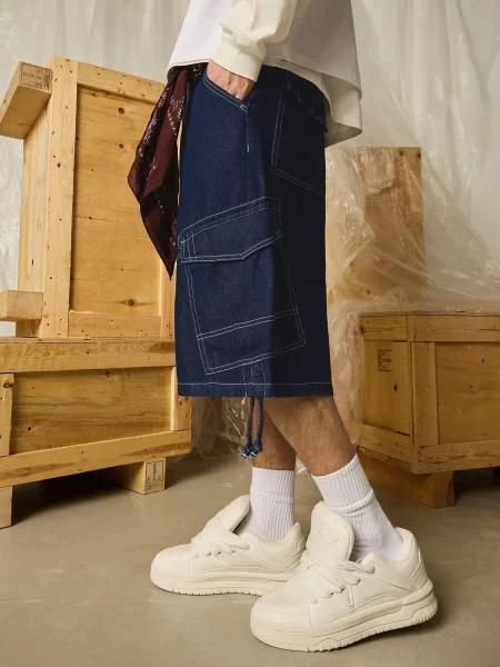 Bershka Pantaloni eleganți bleumarin