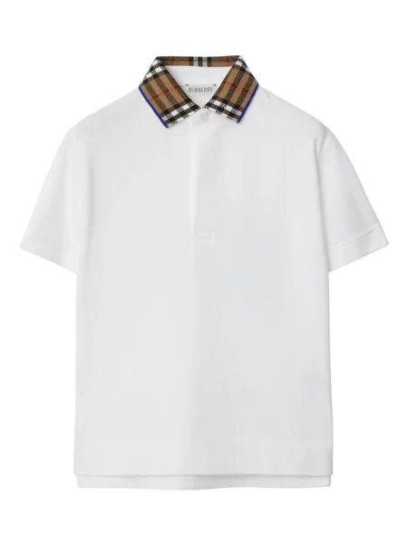 Koszulka polo dziecięca Burberry biała