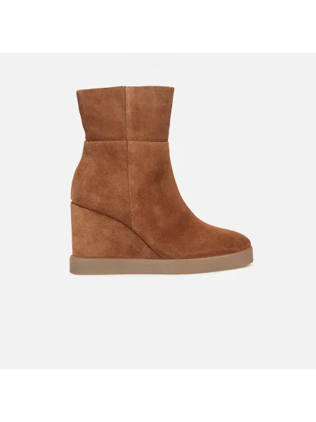 Čevlji do gležnjev Geox s polno peto rjava