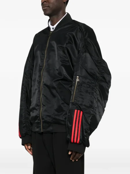 Cămașă Adidas cu dungi din piele alergare roșu