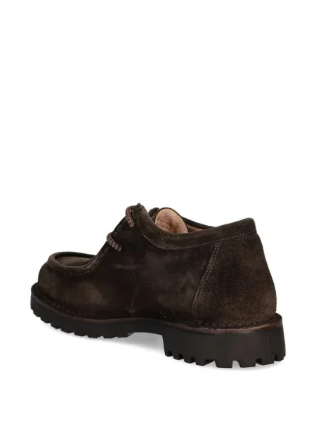 Botine Astorflex cu șireturi din piele de căprioară maro