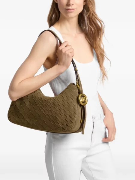 Geantă Michael Kors din piele verde